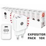 Tech One Tech Pack 10 Cargadores de Pared Basik TEC2954 12W Blanco USB-A